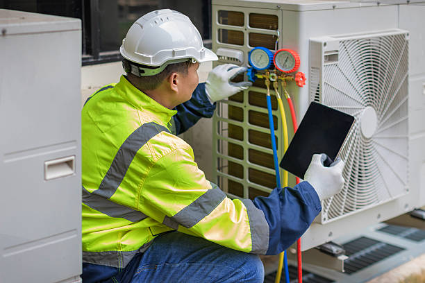 Professional Ductwork Repair technician working in Woods Hole, MA